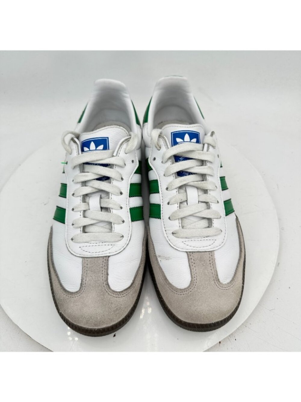 Adidas Originals Samba Men Size 8 IG1024 White Green Better Scarlet Casual Shoes - Picture 3 of 11